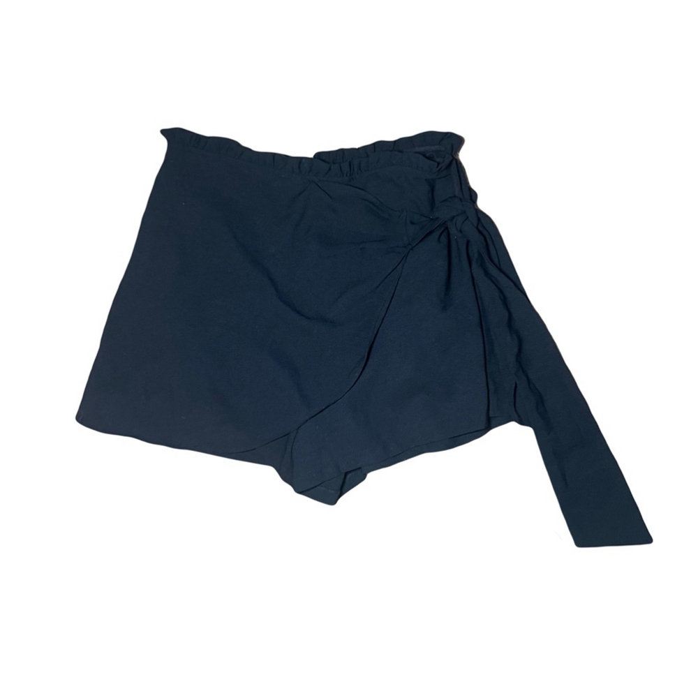DOBE Faux Wrap Skort with Ruffle Waist